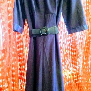 Vintage style dress 50s/60s, Navy Blue